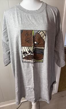 Platinum Fubu Fat Albert 90s Shirt 3XL Graphic Gray Shirt Vintage V9